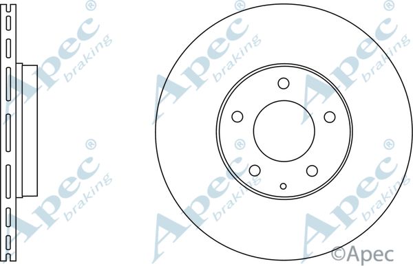 APEC BRAKING stabdžių diskas DSK2572